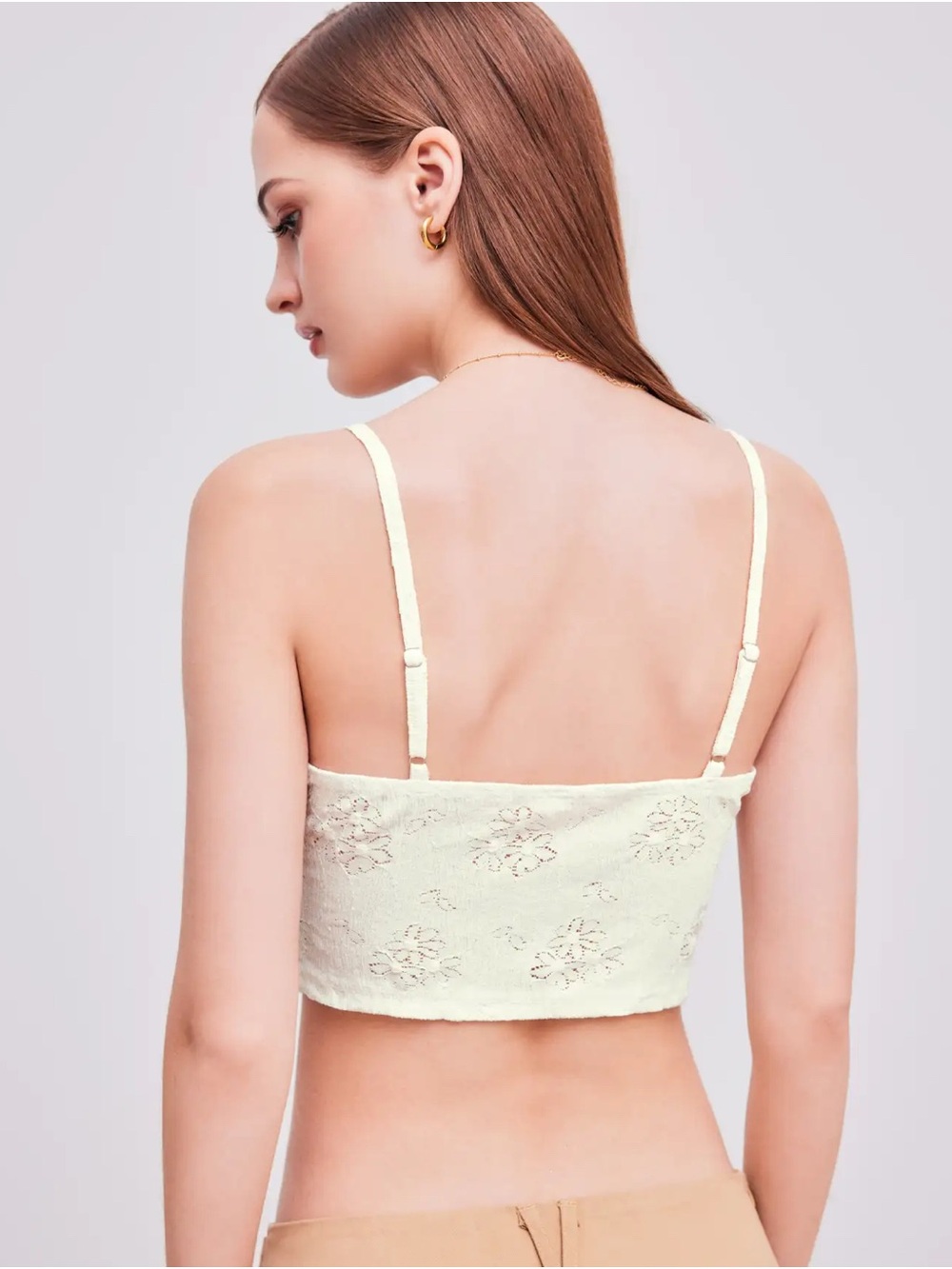 CIDER - Ruffled Tie-Front Cami Top - Picture 5 of 6